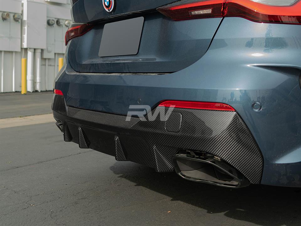RW Carbon 2021-2026 BMW G22/G23 4-Series Carbon Fiber Diffuser