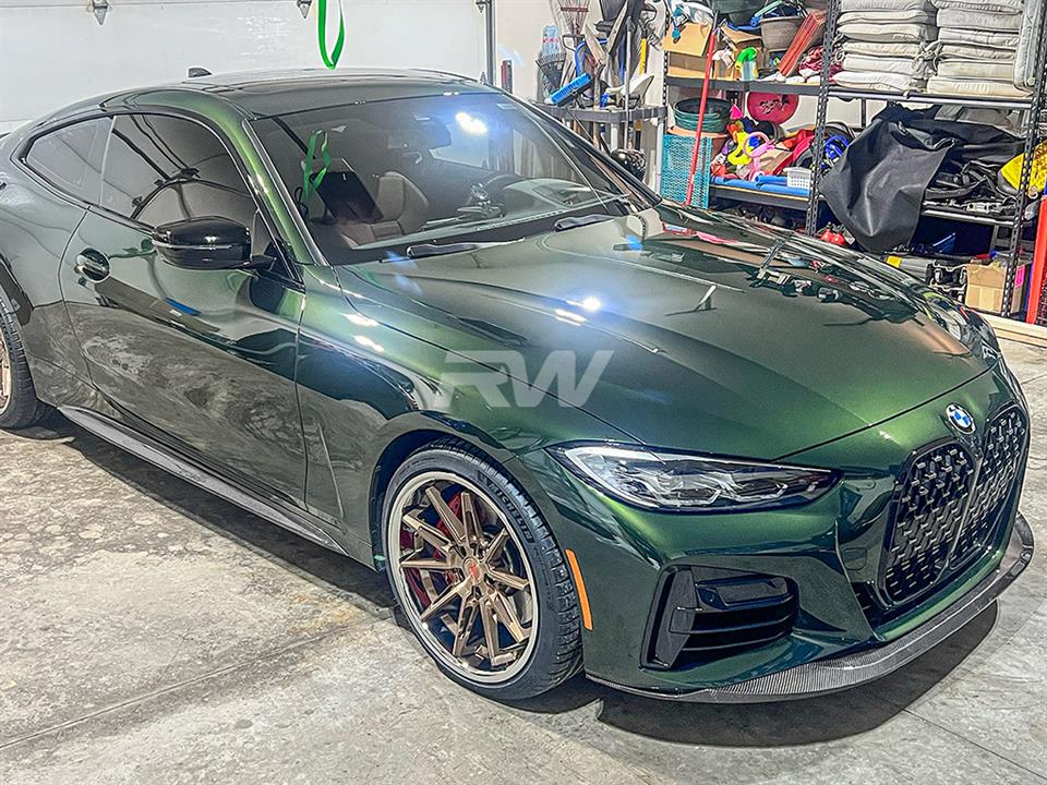 RW Carbon 2021-2026 BMW G22/G23 Carbon Fiber Side Skirt Extensions - Image 8