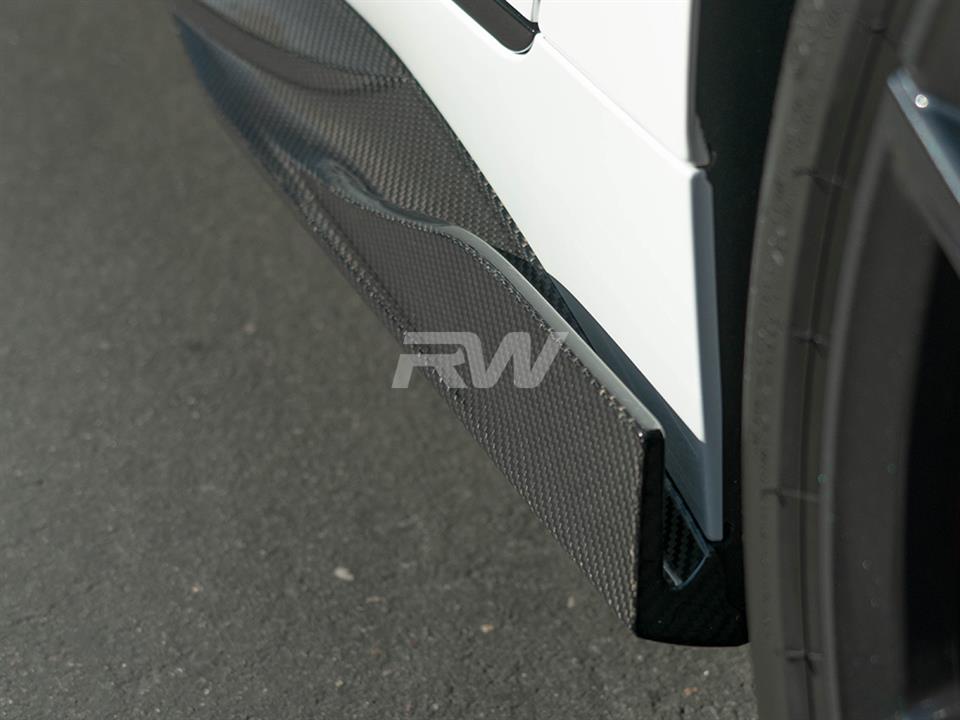 RW Carbon 2021-2026 BMW G26 4-Series Carbon Fiber Side Skirt Extensions - Image 5