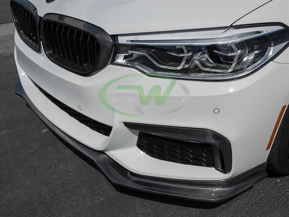 RW Carbon 2017-2020 BMW G30 Carbon Fiber Front Brake Duct Trims - Image 4