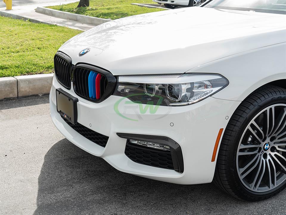 RW Carbon 2017-2020 BMW G30 Carbon Fiber Front Brake Duct Trims - Image 6