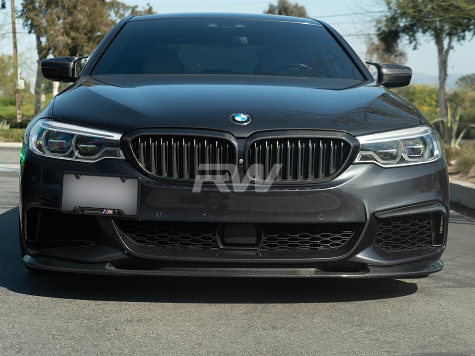 RW Carbon 2017-2020 BMW G30 Carbon Fiber Front Brake Duct Trims - Image 7