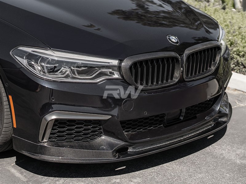 RW Carbon 2017-2020 BMW G30 DTM Carbon Fiber Front Lip Spoiler