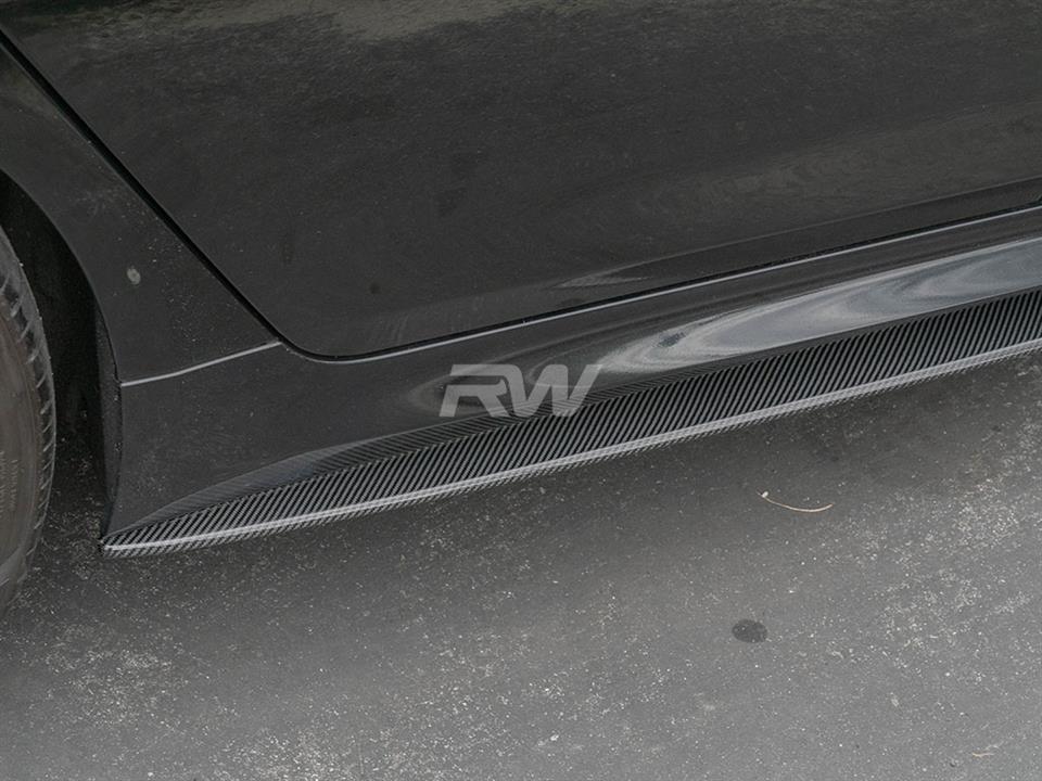 RW Carbon 2017-2023 BMW G30 F90 Carbon Fiber Side Skirt Extensions - Image 14