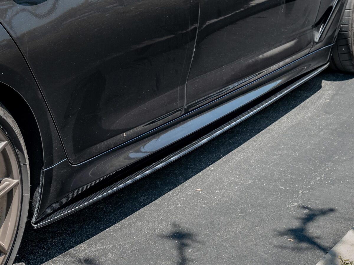 RW Carbon 2017-2023 BMW G30 F90 Carbon Fiber Side Skirt Extensions - Image 16
