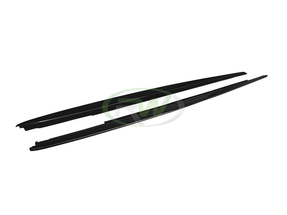 RW Carbon 2017-2023 BMW G30 F90 Carbon Fiber Side Skirt Extensions - Image 19