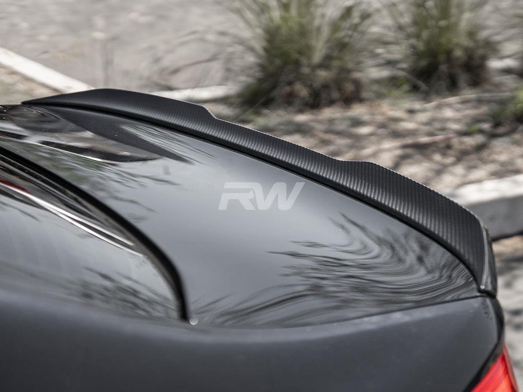 RW Carbon 2017-2023 BMW G30 F90 Performance Style Carbon Fiber Trunk Spoiler - Image 12