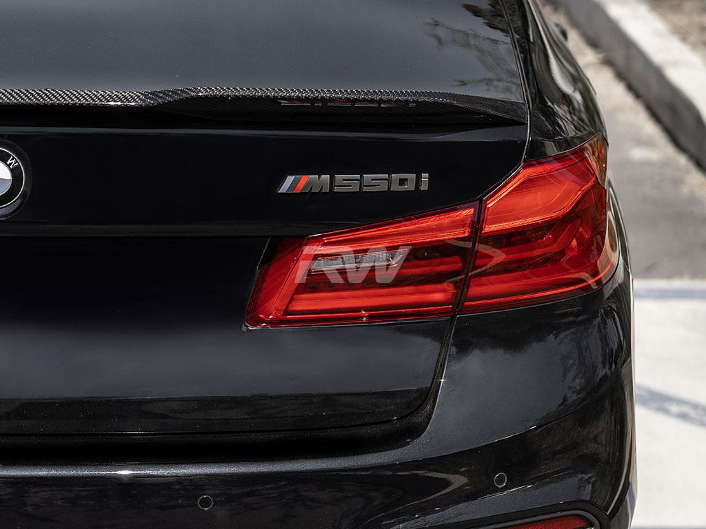 RW Carbon 2017-2023 BMW G30 F90 Performance Style Carbon Fiber Trunk Spoiler - Image 14