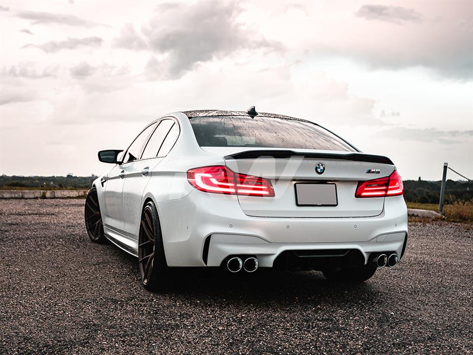 RW Carbon 2017-2023 BMW G30 F90 Performance Style Carbon Fiber Trunk Spoiler - Image 21