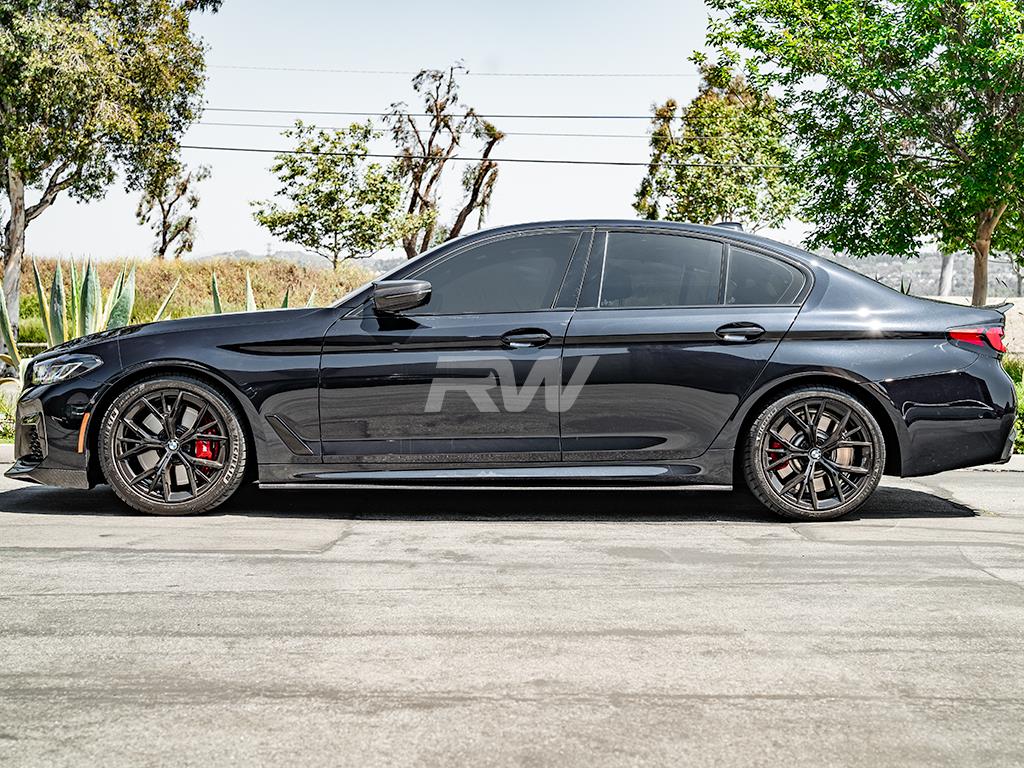 RW Carbon 2017-2023 BMW G30 F90 RWS Carbon Fiber Side Skirt Extensions - Image 10