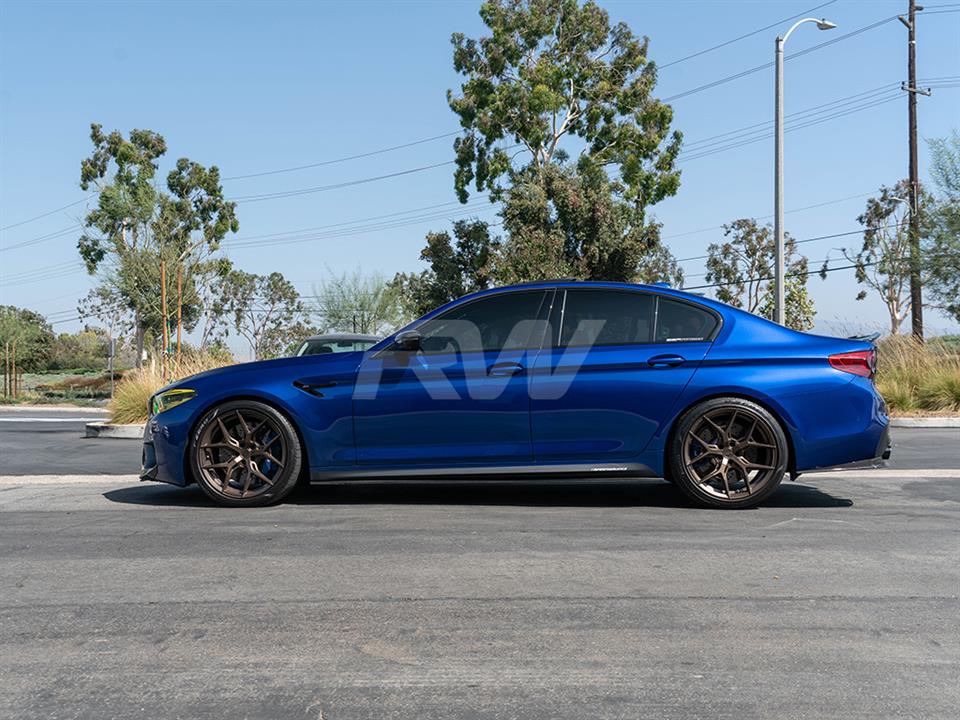 RW Carbon 2017-2023 BMW G30 F90 RWS Carbon Fiber Side Skirt Extensions - Image 8