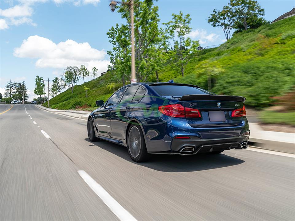 RW Carbon 2017-2023 BMW G30 F90 RWS Carbon Fiber Trunk Spoiler - Image 9