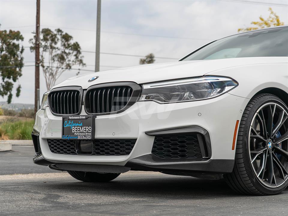 RW Carbon 2017-2020 BMW G30 Performance Carbon Fiber Style Splitters - Image 5