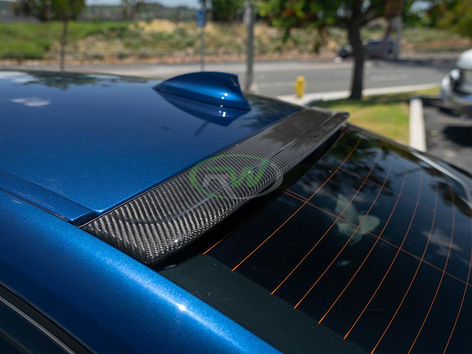RW Carbon 2017-2023 BMW G30/F90 Carbon Fiber Roof Spoiler - Image 6