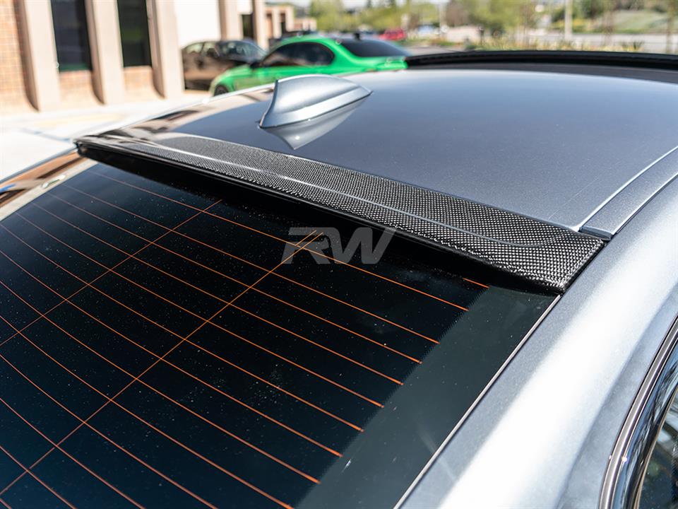RW Carbon 2017-2023 BMW G30/F90 Carbon Fiber Roof Spoiler - Image 7