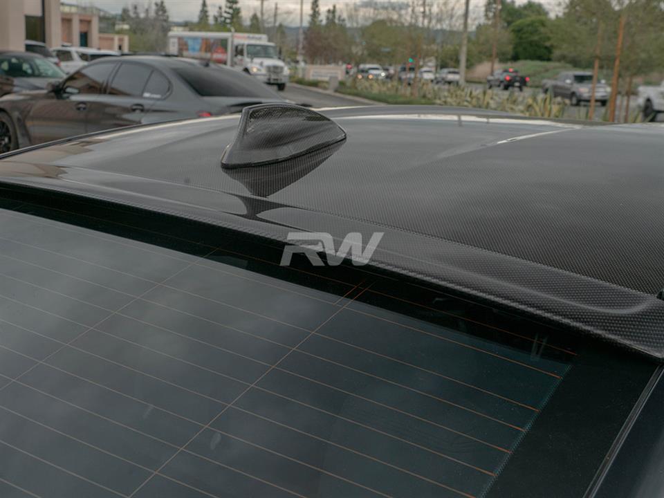 RW Carbon 2017-2023 BMW G30/F90 Carbon Fiber Roof Spoiler - Image 9