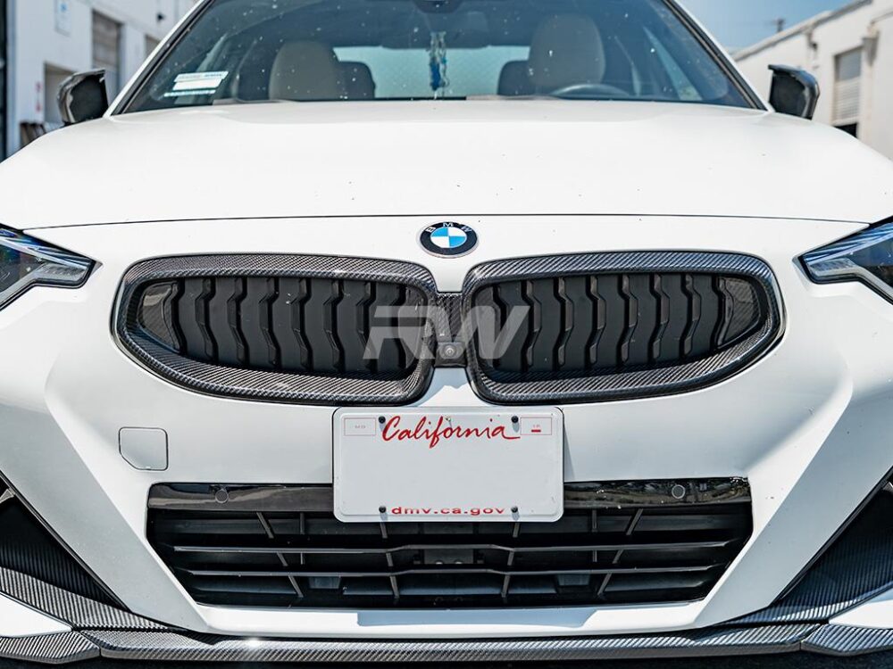 RW Carbon 2021-2026 BMW G42 2-Series Carbon Fiber Grille Surrounds - Image 4