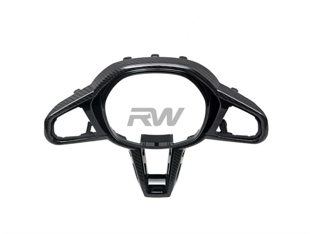 RW Carbon 2025-2026 BMW G42 2-Series LCI Carbon Fiber Steering Wheel Trim - Image 4