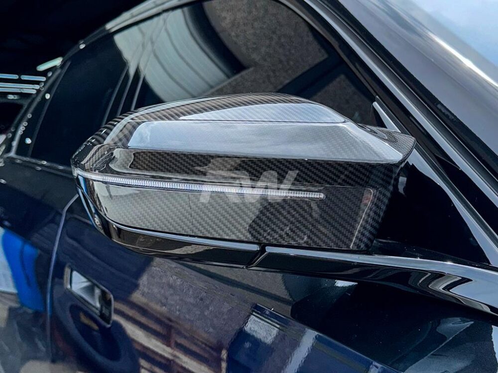 RW Carbon 2024-2026 BMW G45 X3 M styled Carbon Fiber Mirror Cap Replacements - Image 3