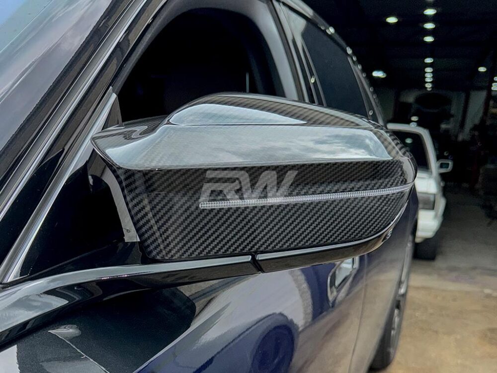RW Carbon 2024-2026 BMW G45 X3 M styled Carbon Fiber Mirror Cap Replacements - Image 4