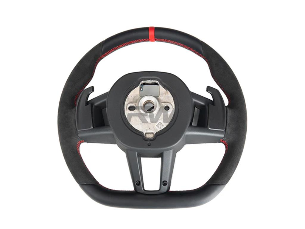 RW Carbon 2024-2026 BMW G60 5-Series Alcantara Steering Wheel - Image 3