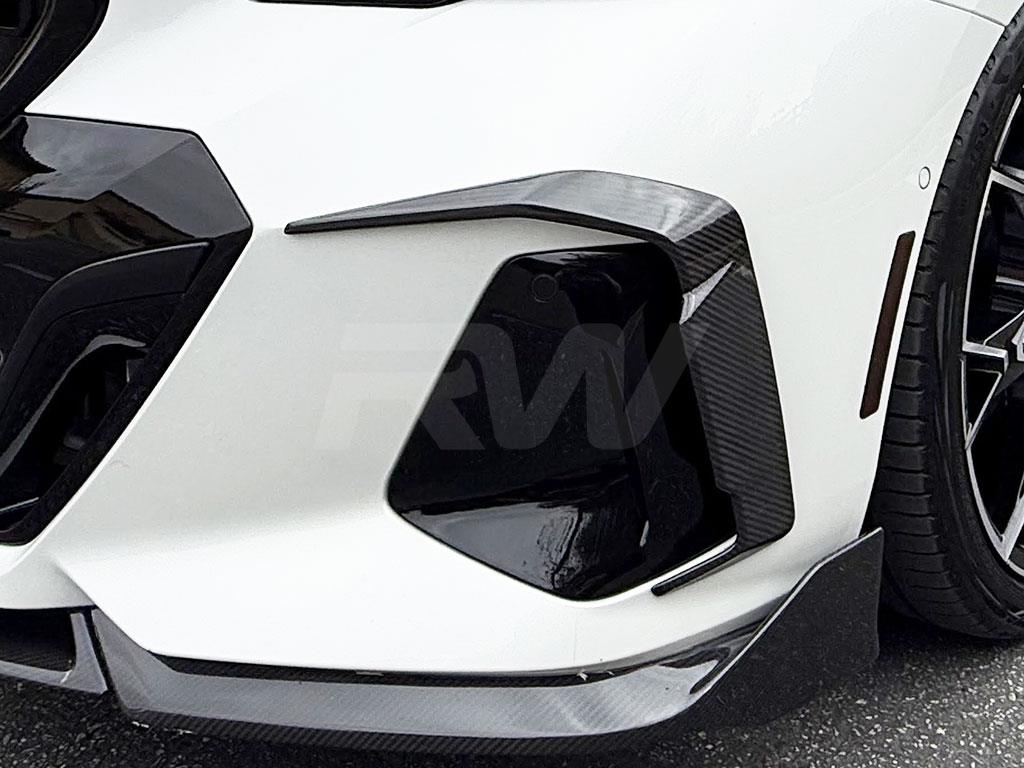 RW Carbon 2024-2026 BMW G60 5-Series Carbon Fiber Front Side Vent Trims - Image 3