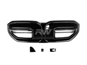 RW Carbon 2024-2026 BMW G60 5-Series Gloss Black Front Gr...
