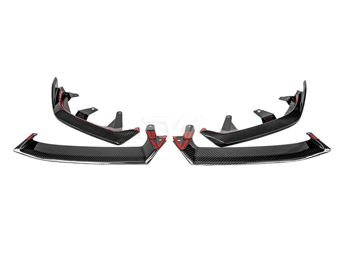 RW Carbon 2024-2026 BMW G60 Carbon Fiber Performance Style Front Lip - Image 6