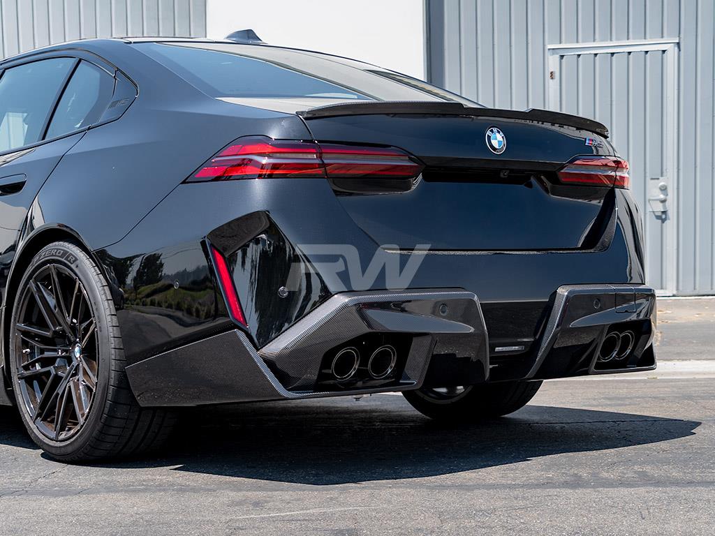 RW Carbon 2024-2026 BMW G60 G90 Performance Style Carbon Fiber Trunk Spoiler - Image 9