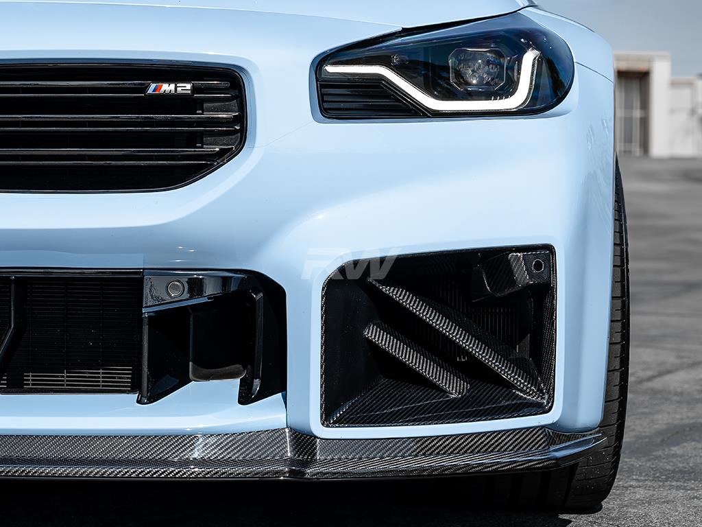 RW Carbon 2023-2026 BMW G87 Dual Slat Carbon Fiber Duct Trims - Image 3