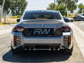 RW Carbon G87 M2 Carbon Fiber Performance Style Rear Bumper Trim for BMW M2 - Image 3