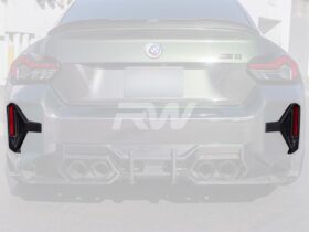 RW Carbon G87 M2 Carbon Fiber DTM Rear Reflector Trim for BMW M2 - Image 6