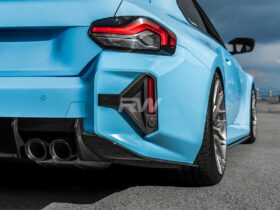 RW Carbon G87 M2 Carbon Fiber DTM Rear Reflector Trim for BMW M2 - Image 2