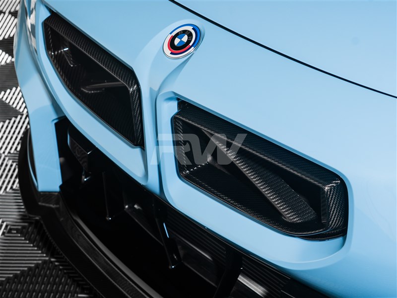 RW Carbon 2023-2026 BMW G87 M2 Carbon Fiber GTX Replacement Grilles