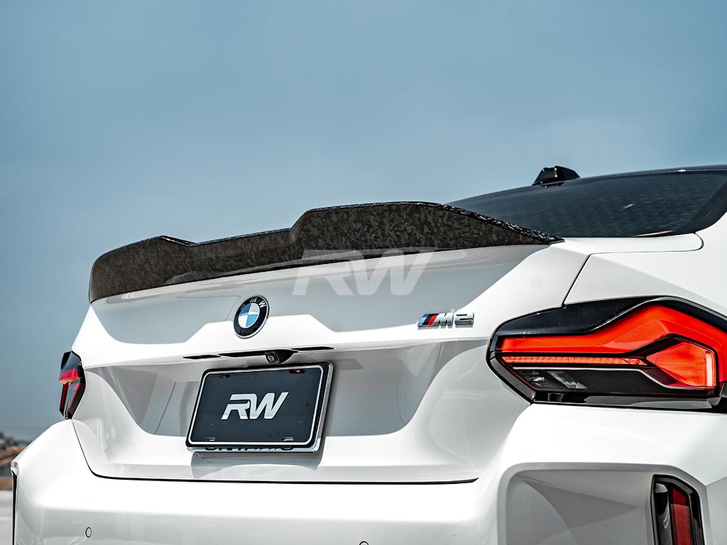 RW Carbon 2021-2026 BMW G87 M2 G42 Forged Carbon Perf Style Trunk Spoiler