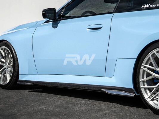 RW Carbon 2023-2026 BMW G87 M2 GTX Carbon Fiber Side Skirt Extensions