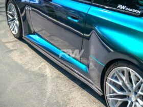 RW Carbon G87 M2 RWS Dry Carbon Fiber Side Skirt Extensions for BMW M2 - Image 4