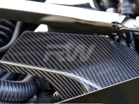 RW Carbon G8X M2 M3 M4 Carbon Fiber Battery Terminal Cover for BMW M3 - Image 2