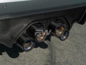 RW Carbon G8X M3 M4 Performance Style Carbon Fiber Exhaust Cover for BMW M3 - Image 2