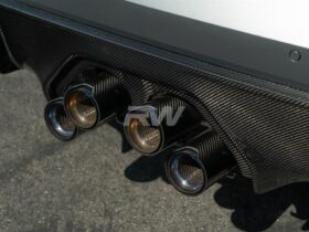 RW Carbon G8X M3 M4 Performance Style Carbon Fiber Exhaust Cover for BMW M3 - Image 3