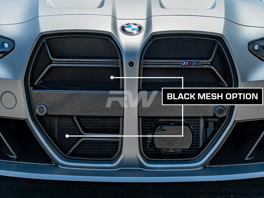 RW Carbon 2021-2026 BMW G8X M3/M4 CSL Style Carbon Fiber Grille - Image 11