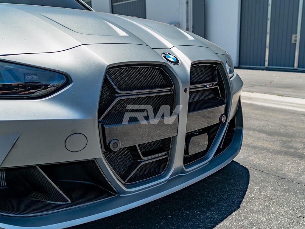 RW Carbon 2021-2026 BMW G8X M3/M4 CSL Style Carbon Fiber Grille - Image 13