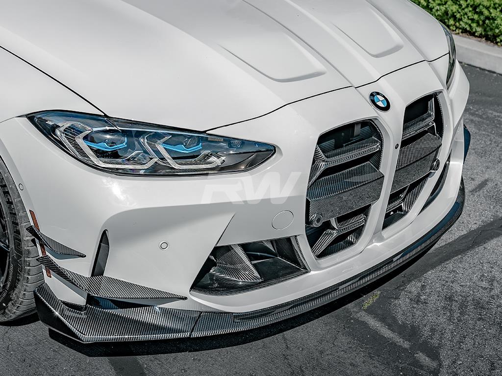 RW Carbon 2021-2026 BMW G8X M3/M4 CSL Style Carbon Fiber Grille - Image 5