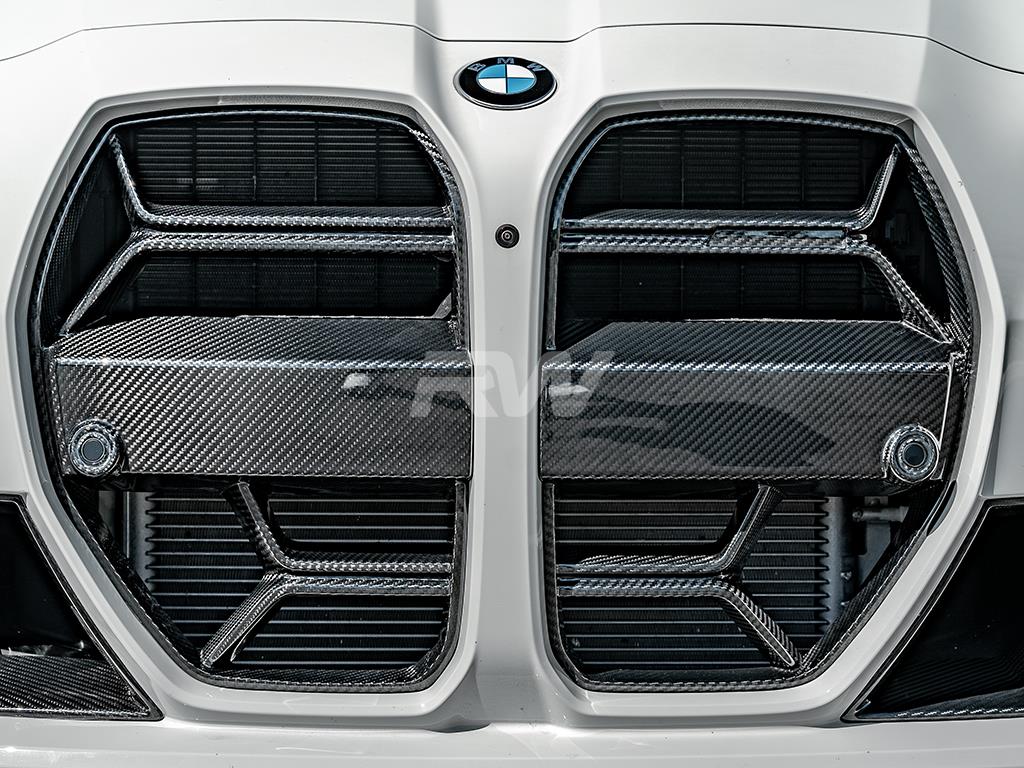 RW Carbon 2021-2026 BMW G8X M3/M4 CSL Style Carbon Fiber Grille - Image 6