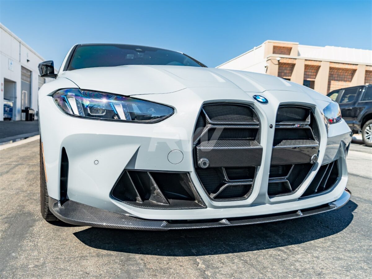 RW Carbon 2021-2025 BMW G8X M3/M4 Carbon Fiber Dual Fin Duct Trims - Image 4