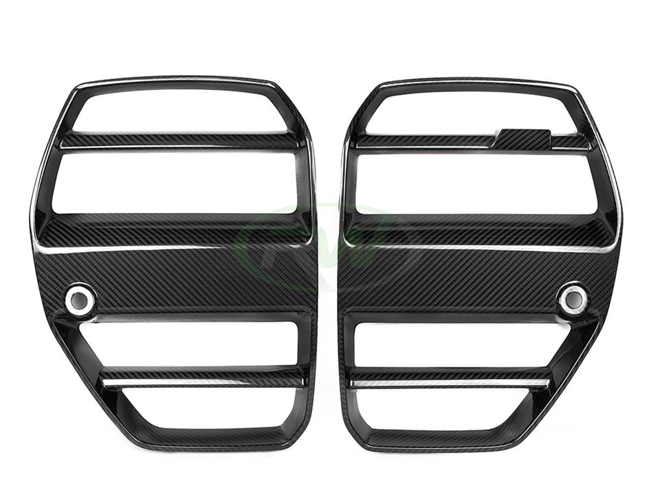 RW Carbon 2021-2026 BMW G8X M3/M4 DTM Carbon Fiber Grilles - Image 13