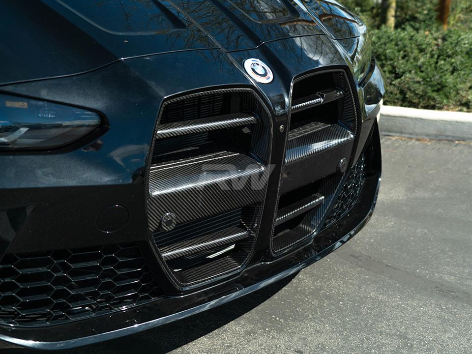 RW Carbon 2021-2026 BMW G8X M3/M4 DTM Carbon Fiber Grilles - Image 10