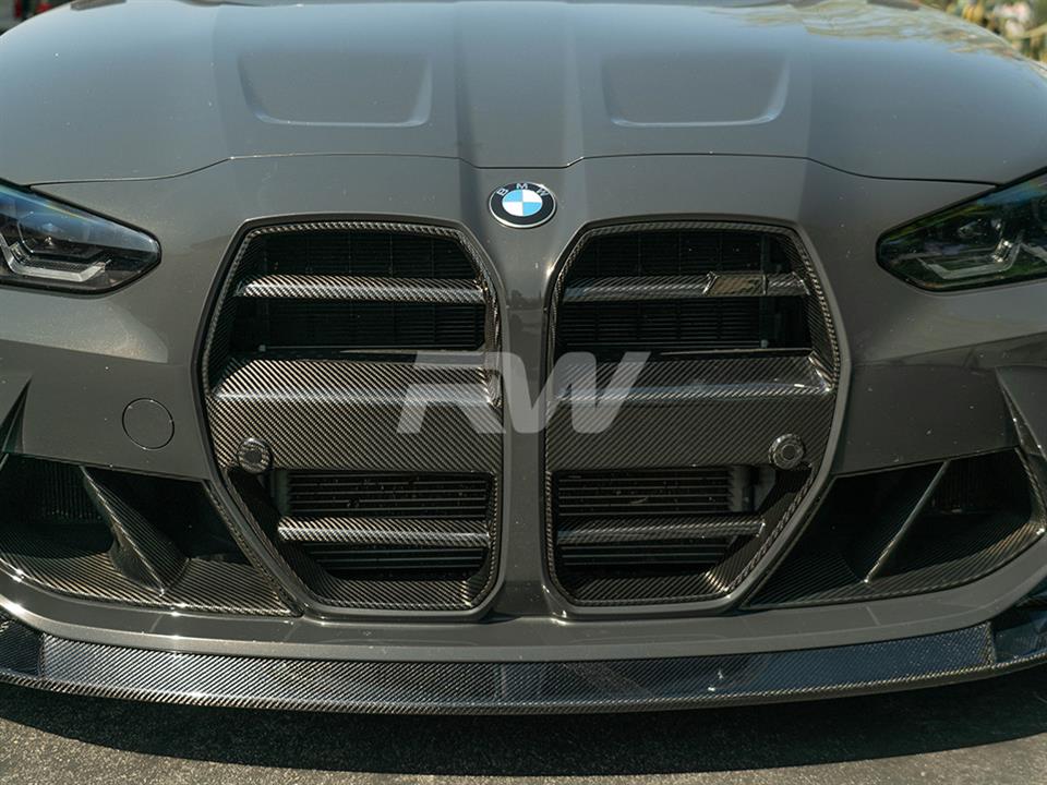 RW Carbon 2021-2026 BMW G8X M3/M4 DTM Carbon Fiber Grilles - Image 12