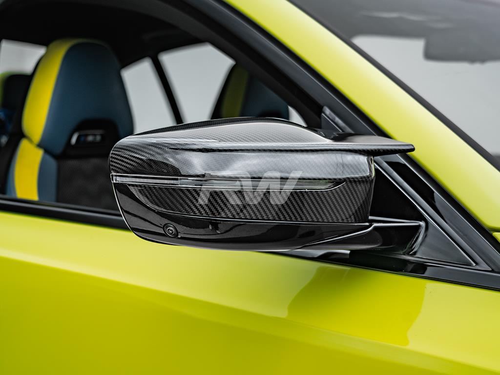 RW Carbon 2021-2026 BMW G8X M3/M4/i4 Carbon Fiber Mirror Cap Replacements - Image 11