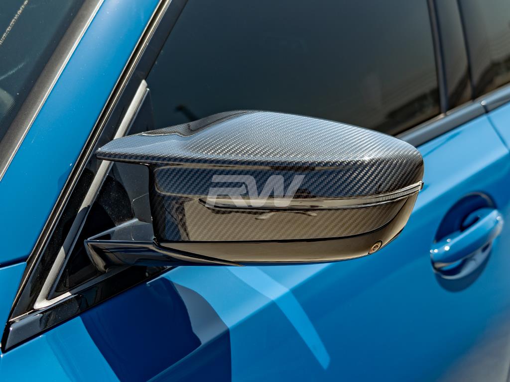 RW Carbon 2021-2026 BMW G8X M3/M4/i4 Carbon Fiber Mirror Cap Replacements - Image 13